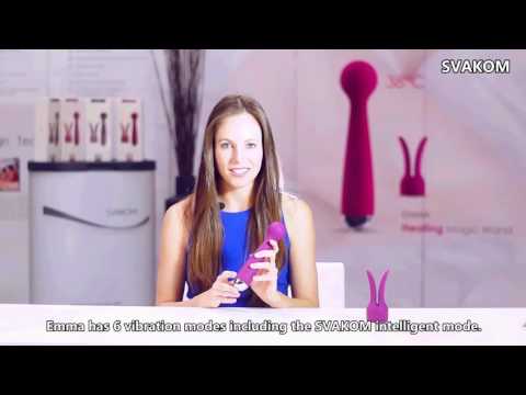 SVAKOM - EMMA HEATING WAND MASSAGER PLUM RED