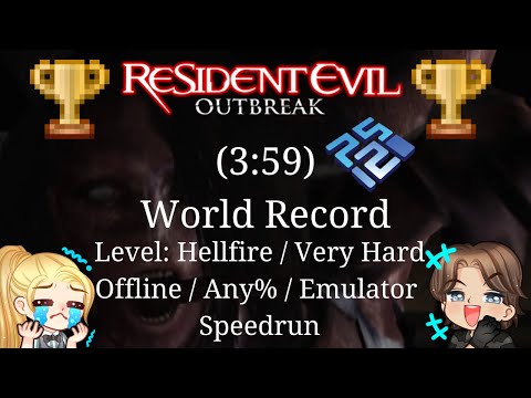 (World Record) Resident Evil Outbreak File #1 Speedrun of Hellfire Very Hard in 3:59 IGT EMU