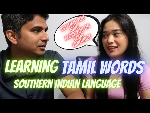 LEARNING TAMIL WORDS SOUTHERN INDIAN LANGUAGE |Sebe family vlogs |Filipina&Indian in America