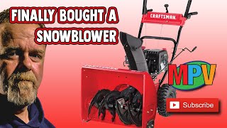CRAFTSMAN SB410 24 in 208 cc Two Stage Self Propelled Gas Snow Blower Setup...