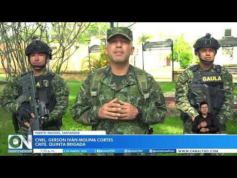 Operativo en Puerto Wilches deja dos capturados del Clan del Golfo