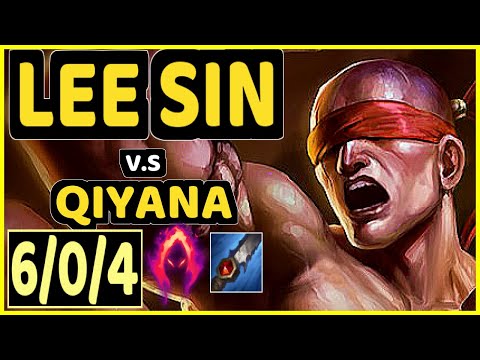 SKEANZ (LEE SIN) vs QIYANA - 6/0/4 KDA JUNGLE CHALLENGER GAMEPLAY - EUW