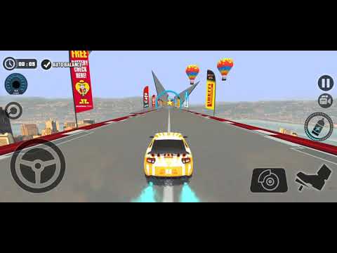 Impossible Car Tracks 3D: All Cars Driving (Orange, Pink,Green, Blue Red) - Android gameplay 3D