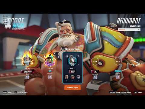 BEST REINHARDT in the WORLD - LHCLOUDY REINHARDT OVERWATCH 2 SEASON 18 TOP 500
