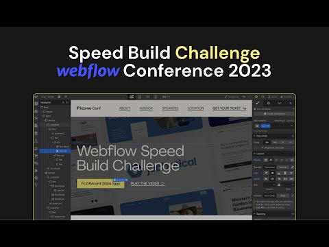 Webflow Speed Build Challenge at Webflow Conference in Serbia, 2023