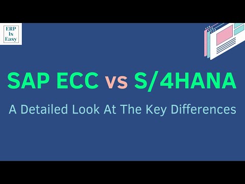 What Are The Key Differences Between SAP ECC & SAP S/4HANA?