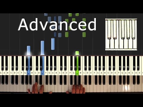Bach - Invention 8 - Piano Tutorial Easy - How To Play (synthesia)