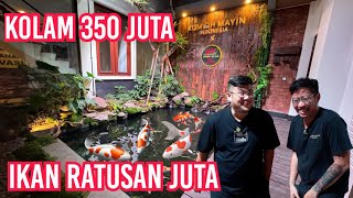 KELANJUTAN KOLAM KOI 350JUTA !!! AIRNYA BETUL BETUL SUPER JERNIH DAN IKAN KOI NYA PADA SEHAT GUYS