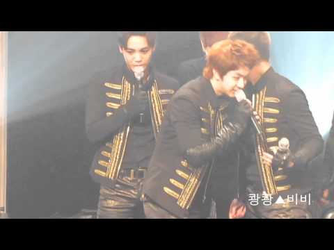 MBLAQ Thunder shows his white chocolate abs @ 120220 Kbs Rainbow