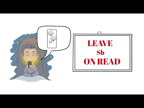 English Tutor Nick P Idioms (536) Leave Someone on Read - Animated