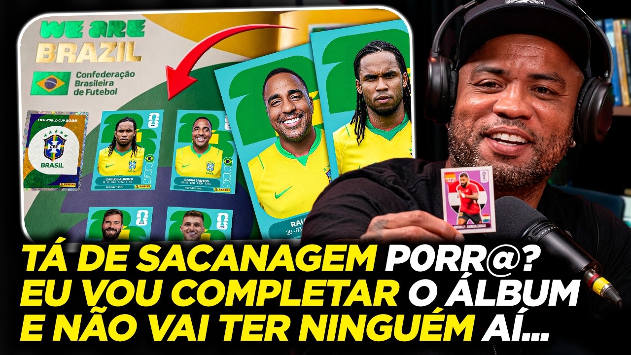 CARLOS ALBERTO ABRINDO FIGURINHA DA COPA ATÉ ACHAR UM JOGADOR MELHOR QUE ELE