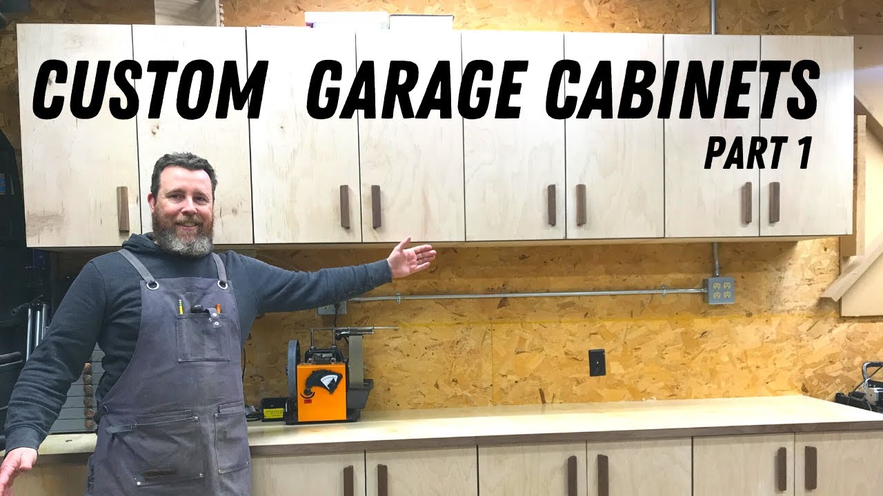Watch video DIY Custom Garage Shop Cabinets Pt. 1 Now DIY Custom Garage Shop Cabinets Pt. 1