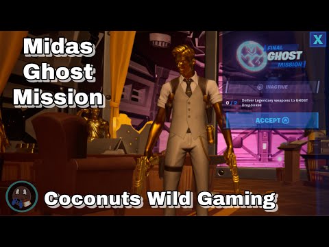 Midas Ghost Mission (Deliver Legendary Weapons to Ghost Drop boxes) - Fortnite Chapter 2 Season 2