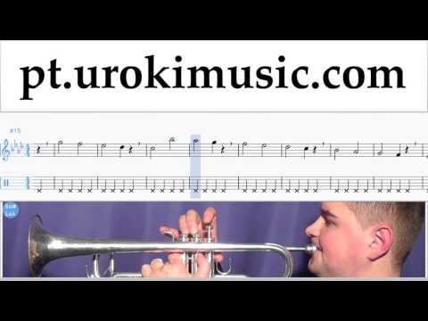 Tutorial de Trompeta Charlie Puth - Attention Tablatura Parte#1 exercitando um-i372