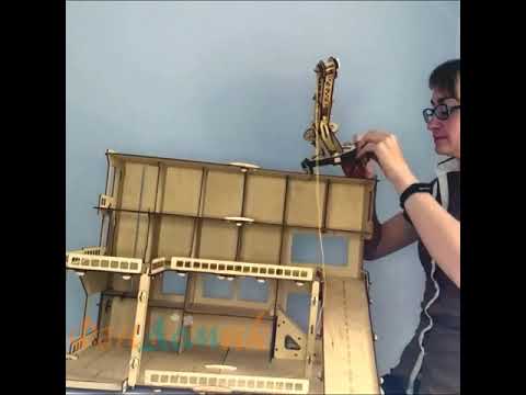 Сборка парковки МегаПарк из фанеры от ТМ Polly