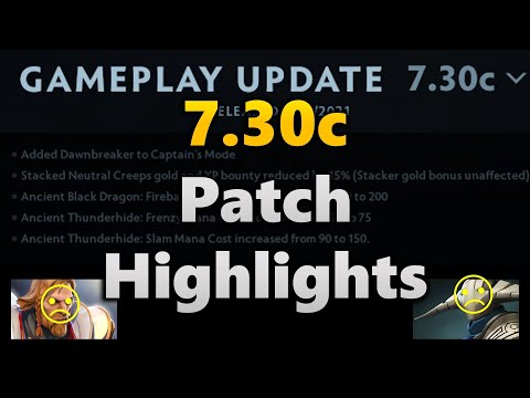 7.30c Dota 2 Patch Highlights