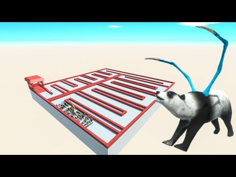 All Unit Escape From Bear Panda - Last Survivor - Animal Revolt Battle Simulator