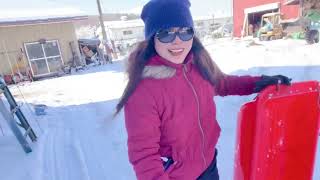 Sarap Maging Bata Sliding Snow with my Daughter
