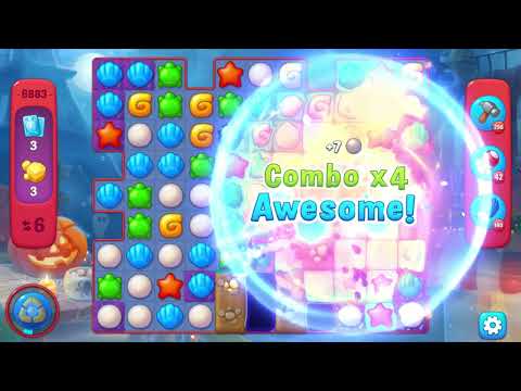 Fishdom 6883 Hard Level - 15 moves - NO BooSTERS