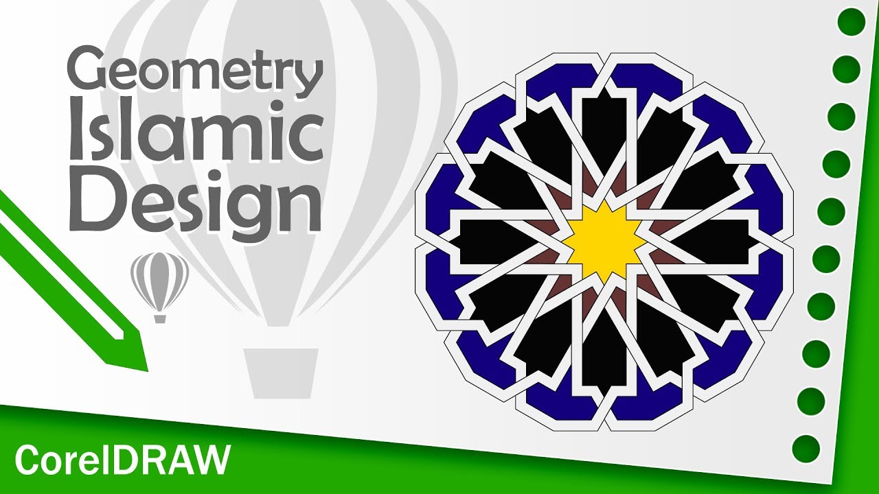 Geometric islamic design Tutorial 3 CorelDRAW