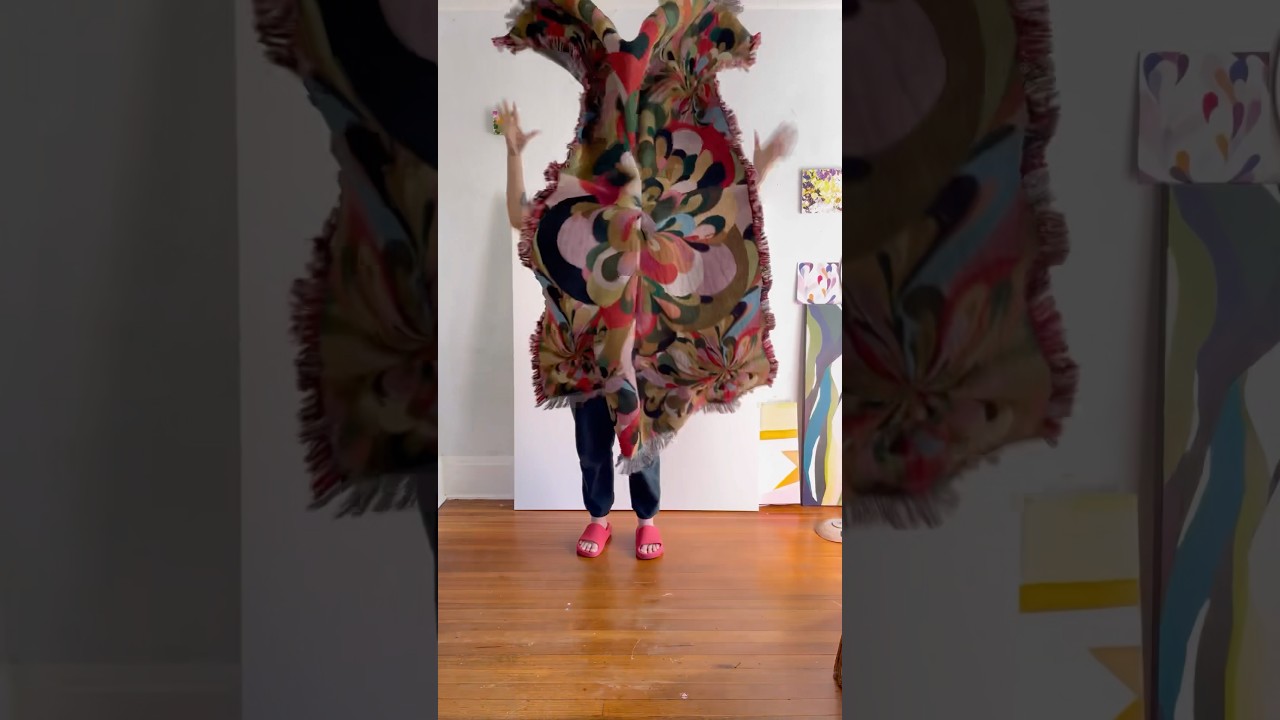 From painting to woven blanket. What a dream collab with a work that means so much to me