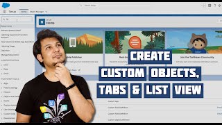 Create Custom Object, Tabs and ListView in lightning, Salesforce
