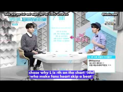 ENG SUB 140926 Super Idol Chart Show  Infinite L cut