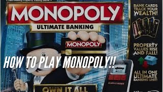 How to play monopoly ultimate banking at home!