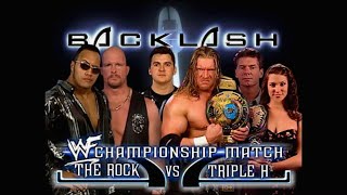 Download lagu Story of Triple H vs. The Rock | Backlash 2000 mp3