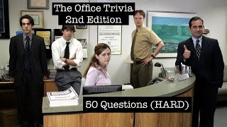 The Office Trivia 2nd Edition (HARD) 50 Q's