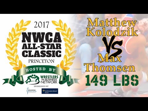2017 NWCA All Star Classic - 149 - Matthew Kolodzik vs Max Thomsen