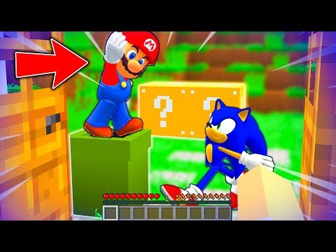 MARIO E SONIC SI SFIDANO DAVANTI CASA MIA!! - Minecraft *VIDEOGAMES*