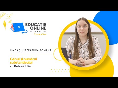 Limba și literatura română, Clasa a V-a, Genul și numărul substantivului