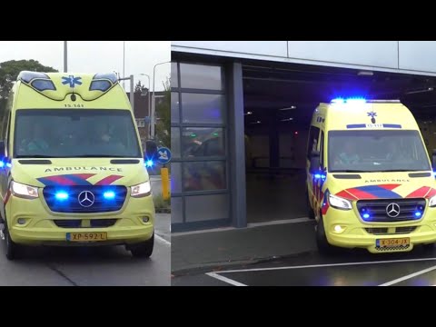 A1 Verschillende Ambulance met spoed naar meldingen in Den Haag