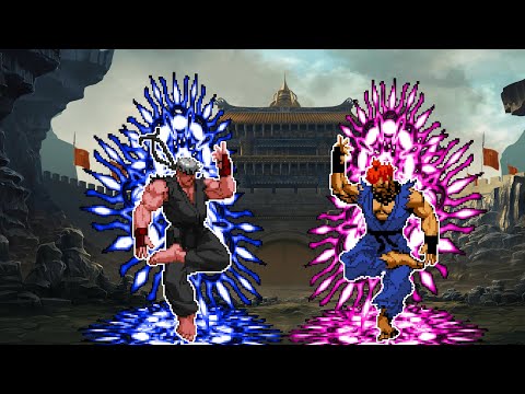 RYU OROCHI VS AKUMA OROCHI!