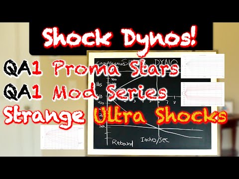 Shock Dyno Graphs Drag Racing Suspension | QA1 Mod Series & Proma Star | Strange Ultra Inline Shocks