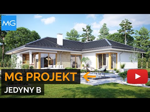 Projekt domu Jedyny B MG Projekt – 145,63 m2 - koszt budowy 214 tys. zł
