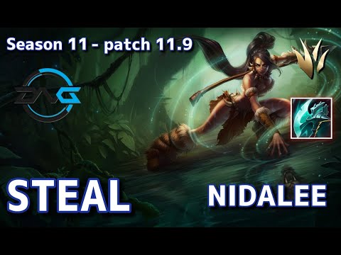 【EUWサーバー/GM/Evi,Yutapon】DFM Steal ニダリー(Nidalee) VS キンドレッド(Kindred) JG- Patch11.9 EUW Ranked【LoL/MSI】