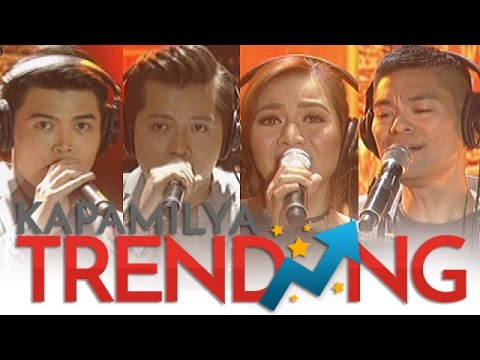 Kyla, Jay R, Daryl and Jason perform an RNB rendition of How Deep Is Your Love