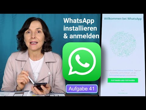 WhatsApp auf dem Samsung installieren und anmelden. Smartphonekurs mit dem Samsung Teil 41.