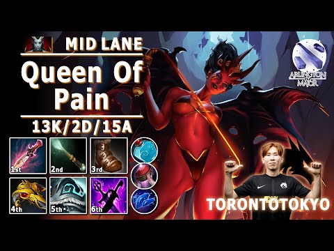 Queen of Pain Mid Lane | 7.31d | Arlington Major TSpirit.TORONTOTOKYO QoP | Dota 2 Immortal Gameplay