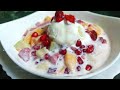 Ice-cream Fruit Salad Recipe | Easy 2mins Delicious Fruit Salad Recipe | By Delightful Cuisines