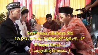 Download lagu Video Akad Nikah Dengar Saat Lelaki Ucap Mas Kawin (Langsung Lemes) mp3