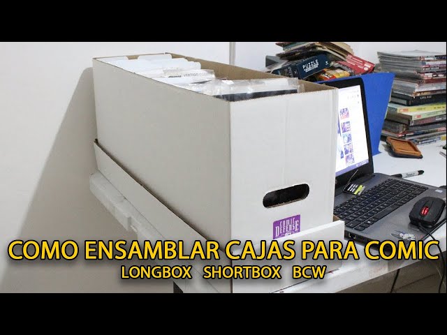 Vídeo relacionado con Comic Concept 3 cajas de cómic (cortas) con tapa, cartón apilable.