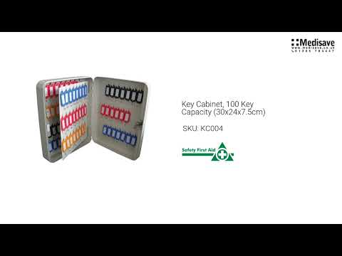 Key Cabinet 100 Key Capacity 30x24x7 5cm KC004