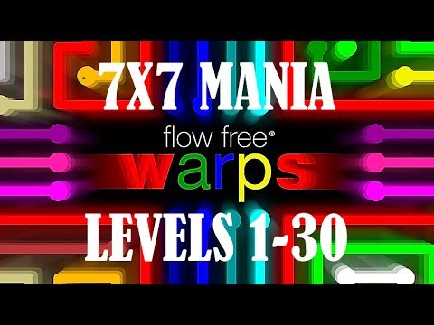 Flow Free Warps 7x7 Mania Levels 1-30