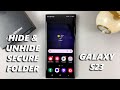 How To Hide / Unhide Secure Folder On Samsung Galaxy S23 / S23 Ultra