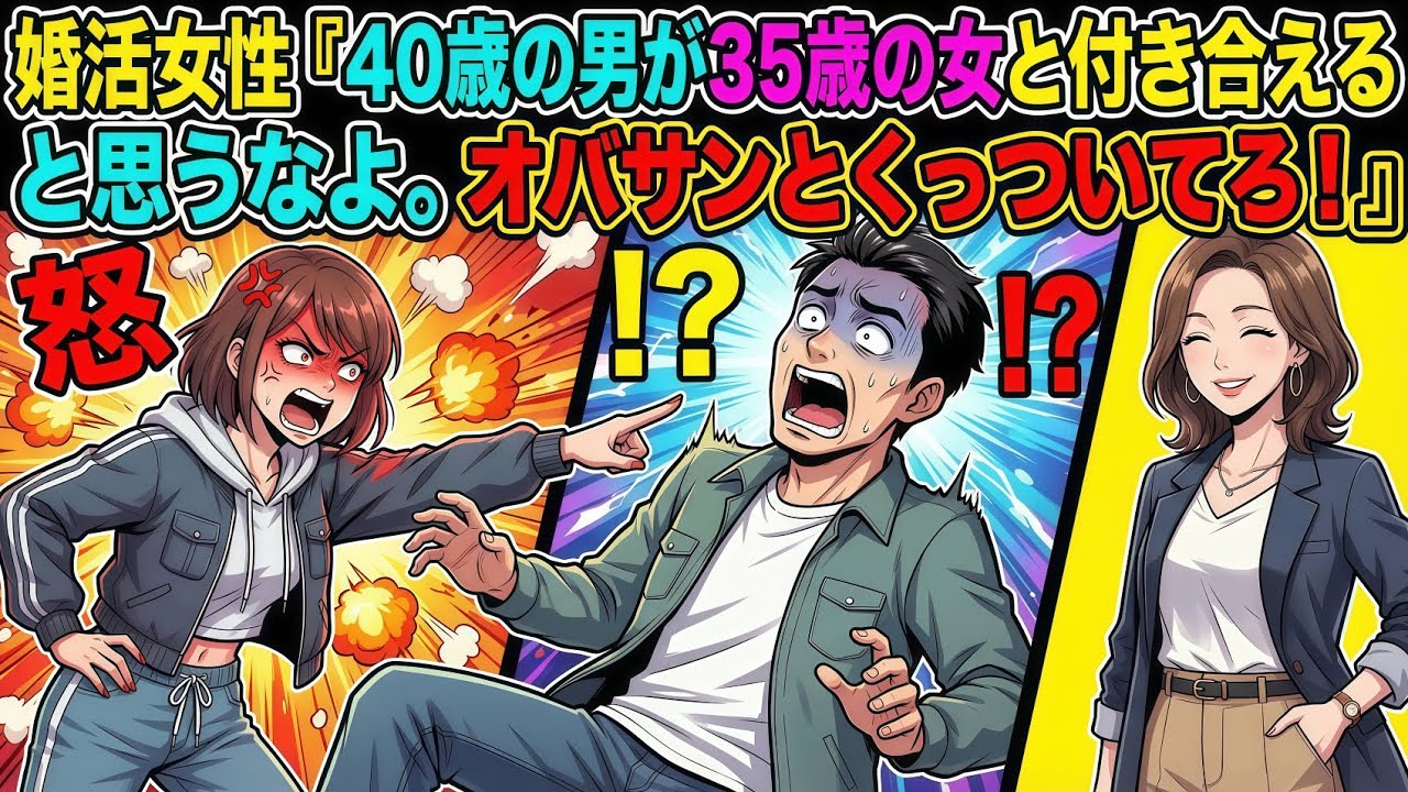 婚活女性『40歳の男が35歳の女と付き合えると思うなよ。オバサンとくっついてろ！』