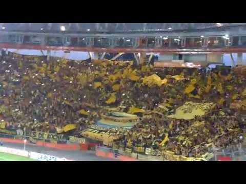 "Salida de Peñarol contra Estudiantes" Barra: Barra Amsterdam &bull; Club: Peñarol