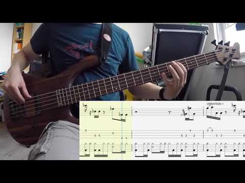 GrooveCell - Bass & Drum Grooves - funk_0020 (Video + Score) - 102 bpm - 4/4